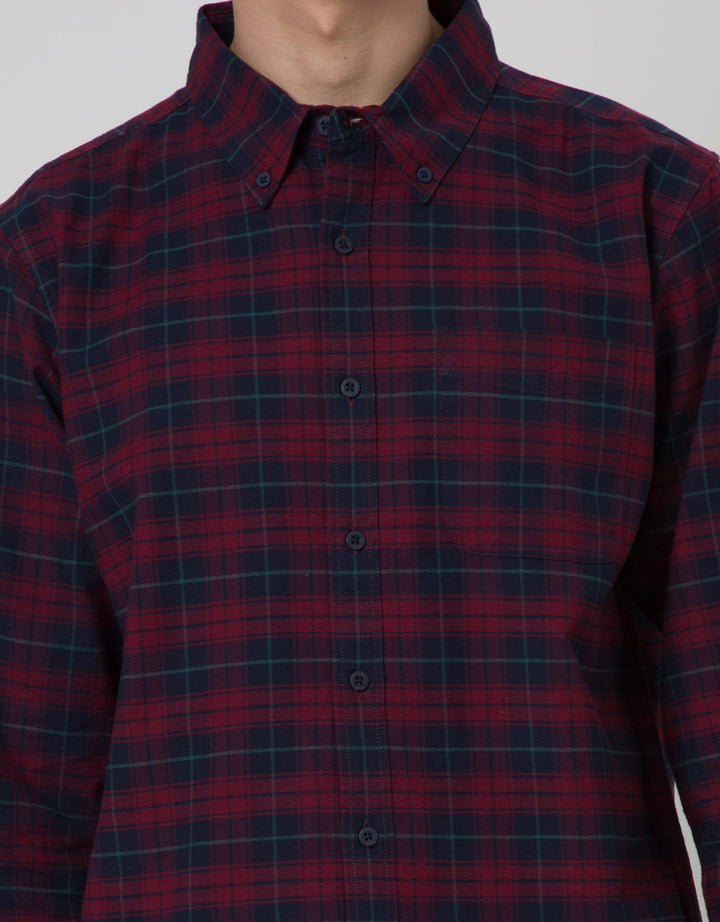 Cole Check Woven Kemeja Pria