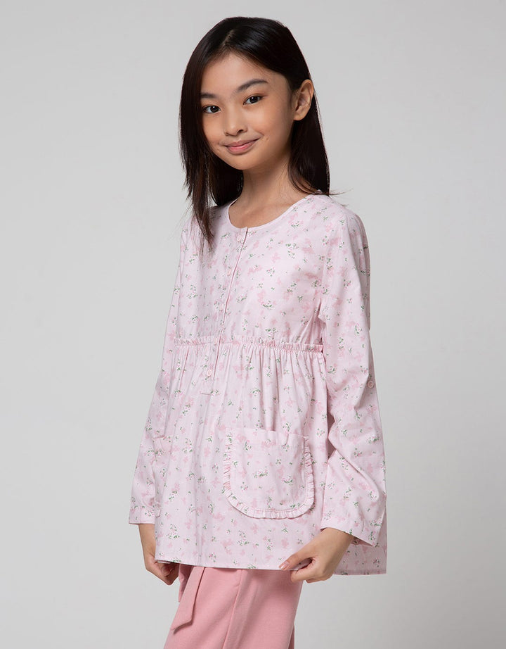 Aero Long Sleeve Shirt Bottom Pleated Rubber Sleeves