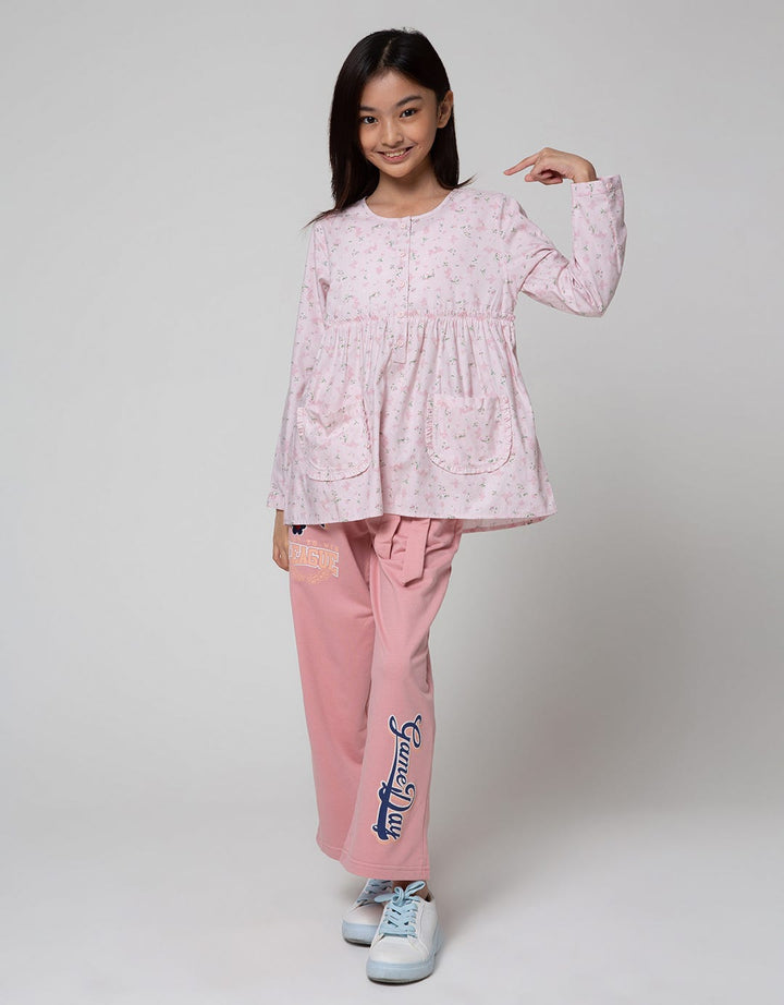 Aero Long Sleeve Shirt Bottom Pleated Rubber Sleeves