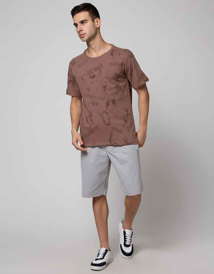 T Zone Short Sleeve T-Shirt Fullprint Theme Freehand Painting