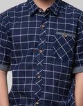 Little M Short Sleeve Square Print Shirt