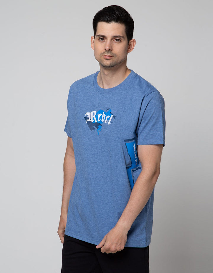 T Zone Short Sleeve T-Shirt Big Size Rebel