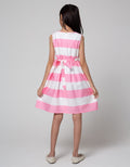 Kidz Too Midi Dress Stripe Tas Bunny Kuping