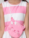 Kidz Too Midi Dress Stripe Tas Bunny Kuping