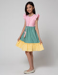 Kidz Too Short Sleeve Midi Dress Susun 3 Warna With Tas