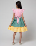 Kidz Too Short Sleeve Midi Dress Susun 3 Warna With Tas