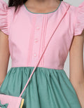 Kidz Too Short Sleeve Midi Dress Susun 3 Warna With Tas