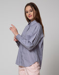 Nevada Tape Stripe Kemeja Wanita