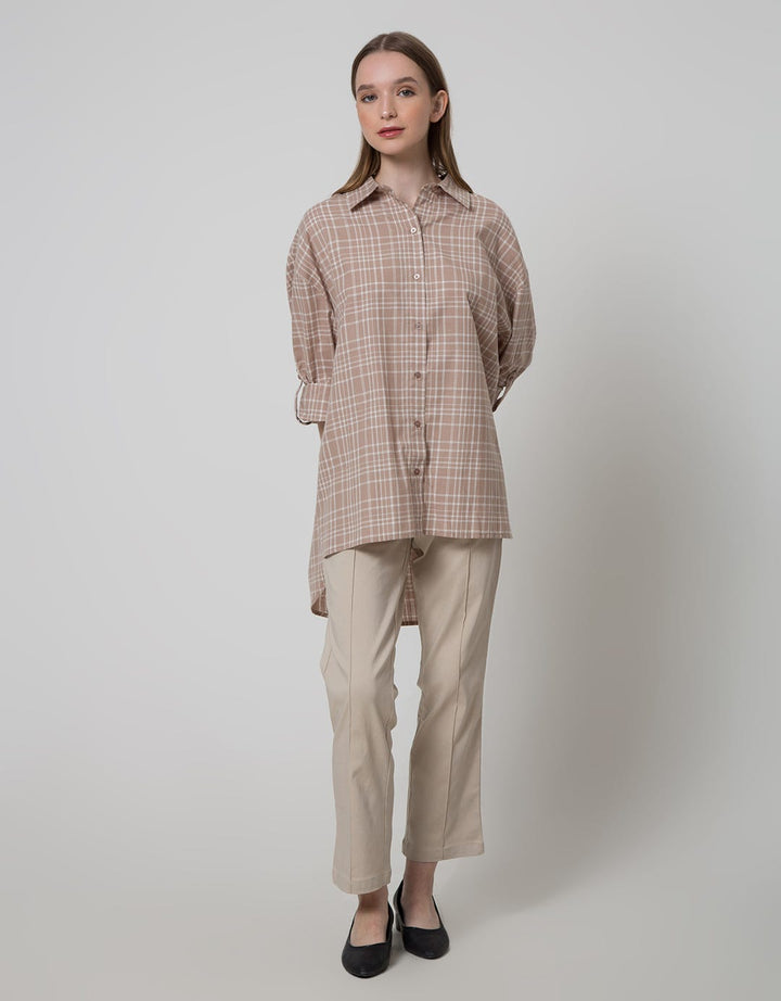 Nevada Long Shirt Top Check