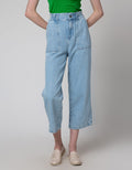 Nevada Paperbag Denim Celana Panjang Wanita