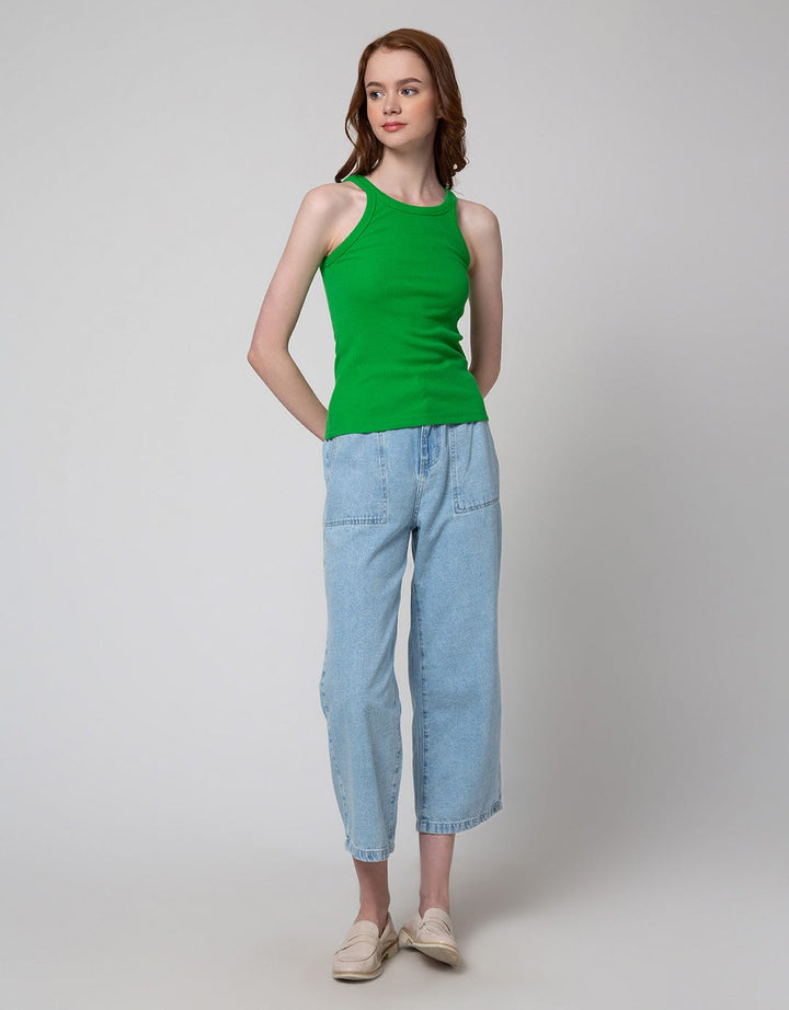 Nevada Paperbag Denim Celana Panjang Wanita