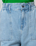 Nevada Paperbag Denim Celana Panjang Wanita