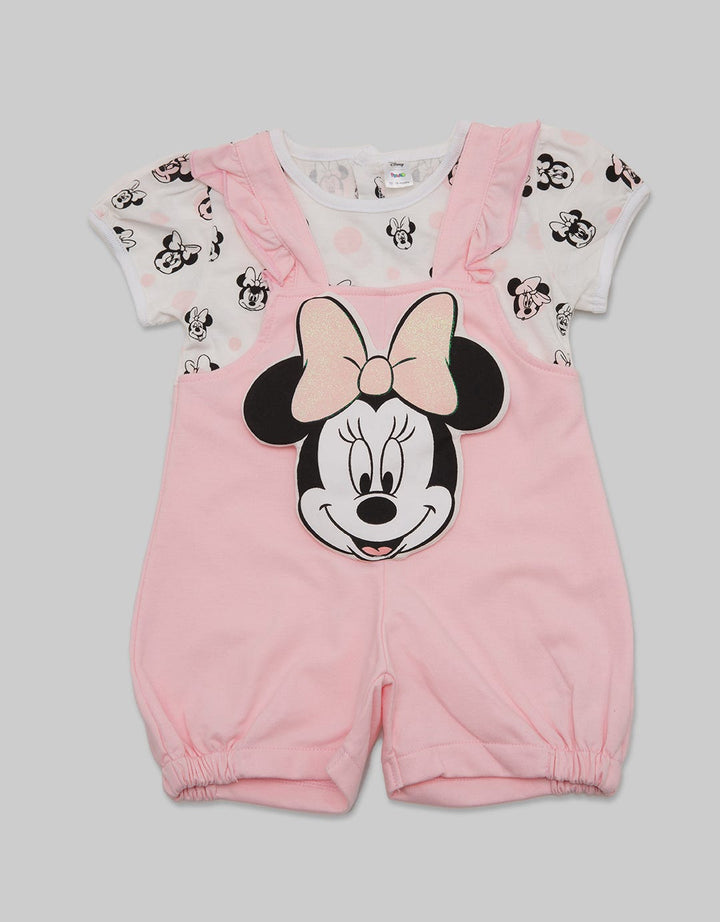 Disney Overall Short Sleeve Minnie