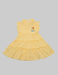 Disney Pooh Layered Dress Anak Perempuan