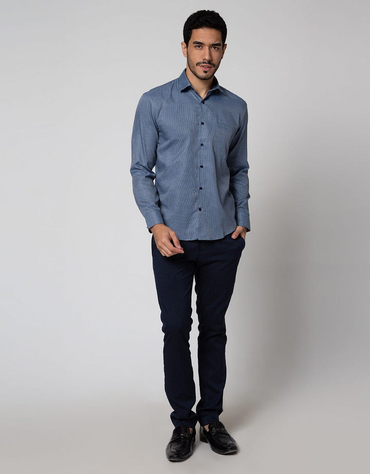 Cole Long Sleeve Shirt Texture Slim