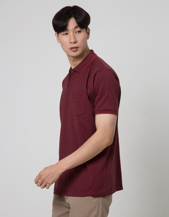 Cole Short Sleeve Polo Shirt Fider Jaquard Collar