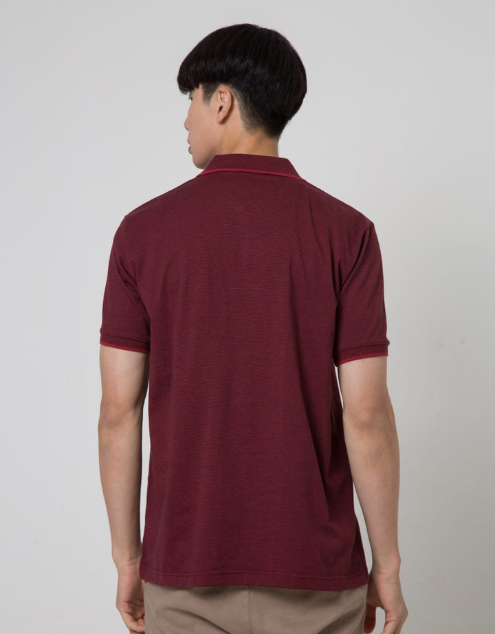 Cole Short Sleeve Polo Shirt Fider Jaquard Collar