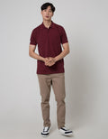 Cole Short Sleeve Polo Shirt Fider Jaquard Collar
