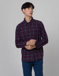 Cole Long Sleeve Shirt Med Check 1 Pocket