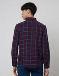 Cole Long Sleeve Shirt Med Check 1 Pocket
