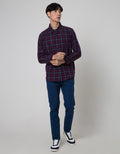 Cole Long Sleeve Shirt Med Check 1 Pocket