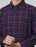 Cole Long Sleeve Shirt Med Check 1 Pocket