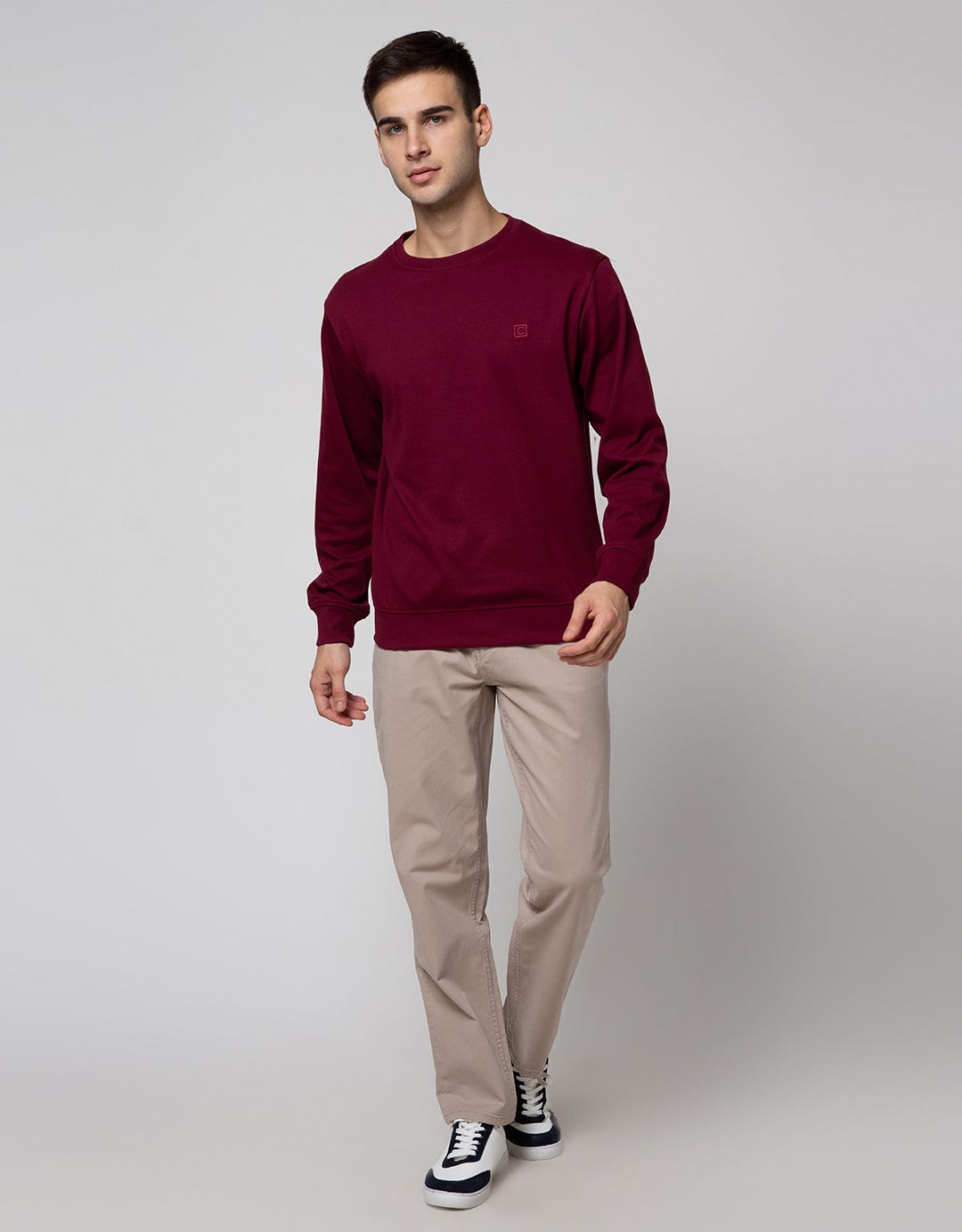 Cole Solid Interlcok Sweater Pria