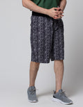 Nevada Short Pants Rib Bottom Geometric Print