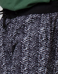 Nevada Short Pants Rib Bottom Geometric Print