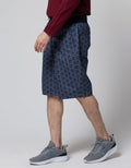 Nevada Short Pants Rib Bottom Print Geometric