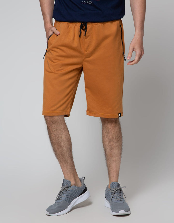 Nevada Short Pants Knit Zip With Stopper