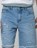 Nevada Ripped Denim Men's Shorts