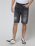 Nevada Denim Short Pants Slim Ripped Fashion