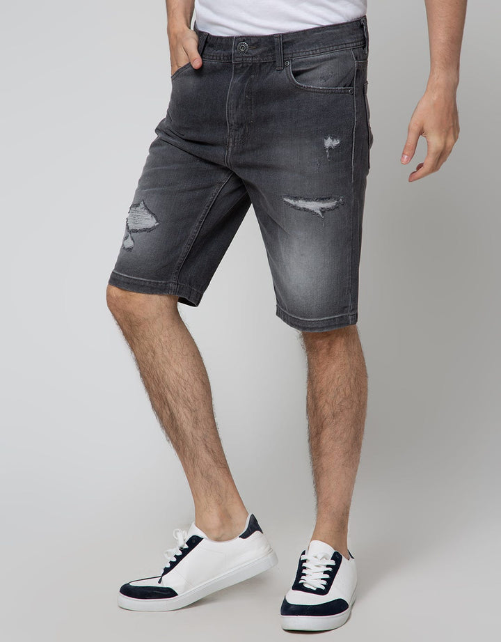 Nevada Denim Short Pants Slim Ripped Fashion