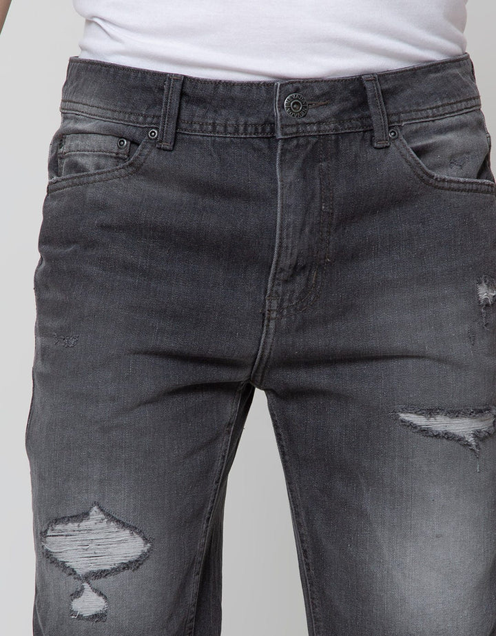 Nevada Denim Short Pants Slim Ripped Fashion