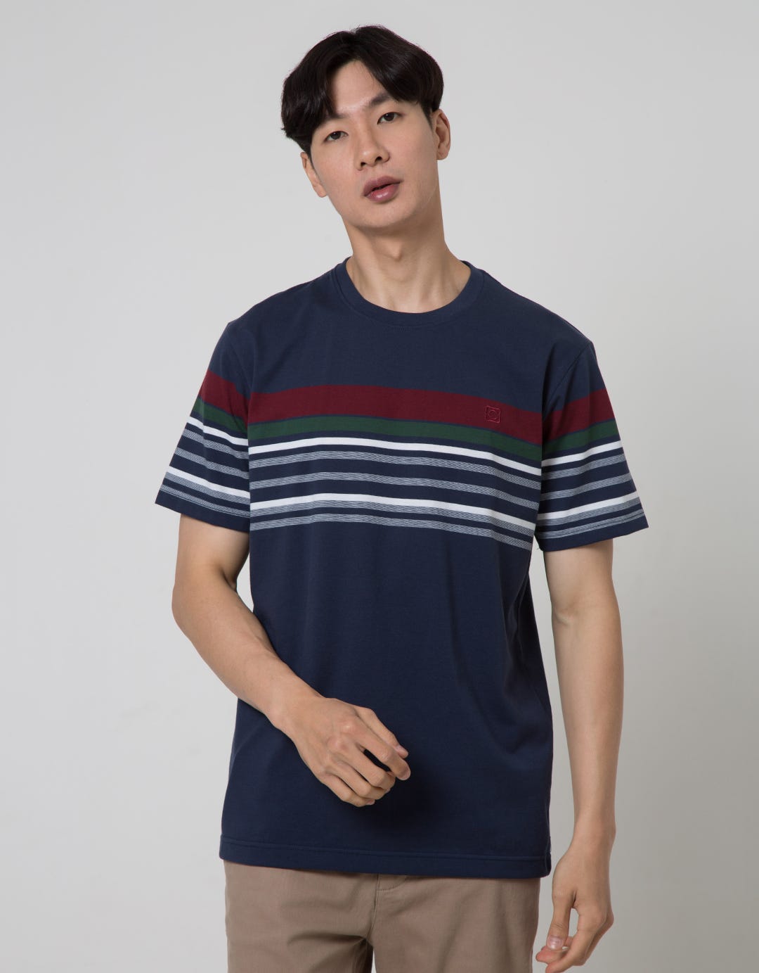 Cole Stripe Fider Kaos Casual Pria