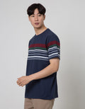 Cole Stripe Fider Kaos Casual Pria