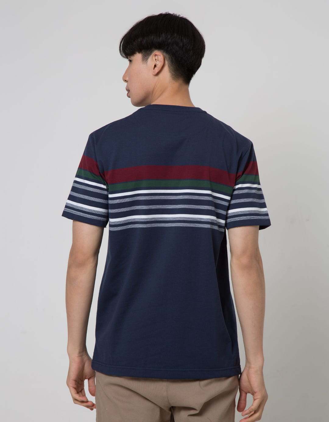Cole Stripe Fider Kaos Casual Pria