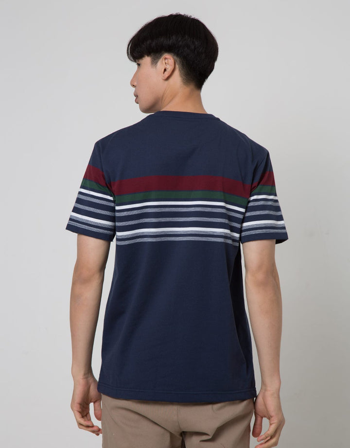 Cole Stripe Fider Kaos Casual Pria