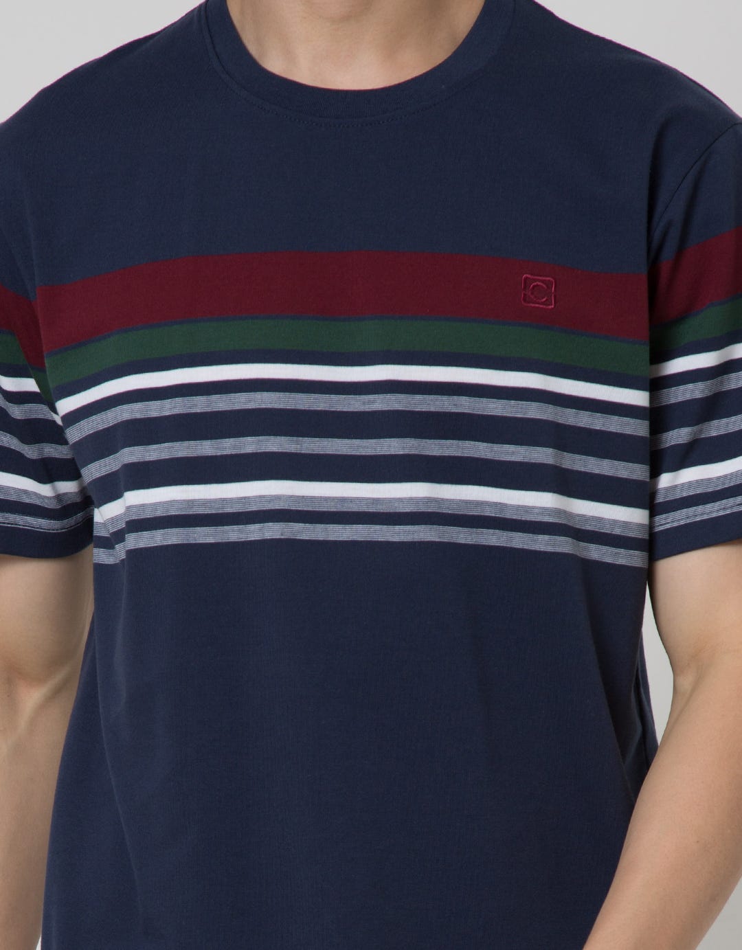 Cole Stripe Fider Kaos Casual Pria