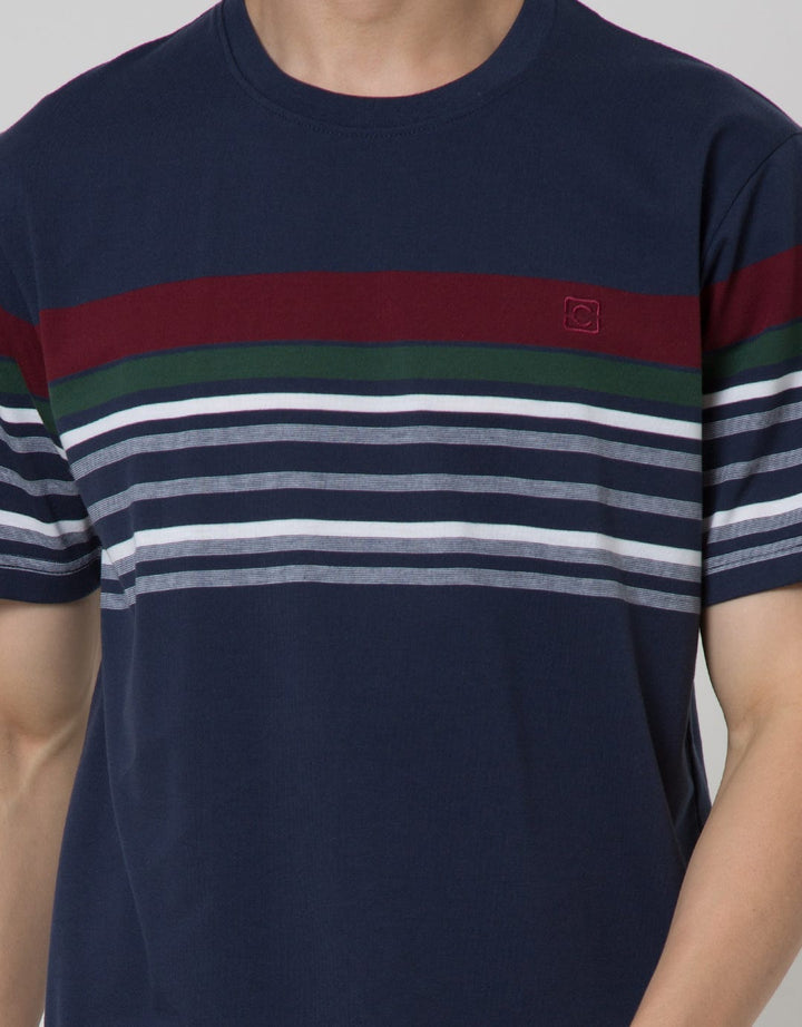 Cole Stripe Fider Kaos Casual Pria