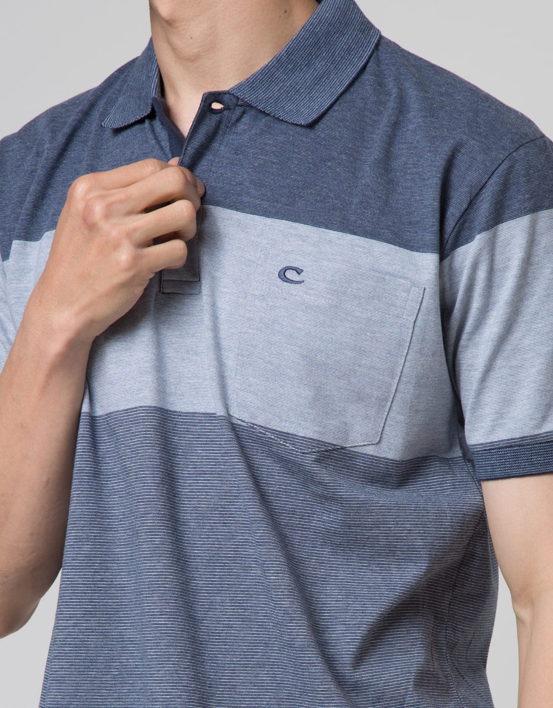 Cole Stripe Two Polo Shirt Pria