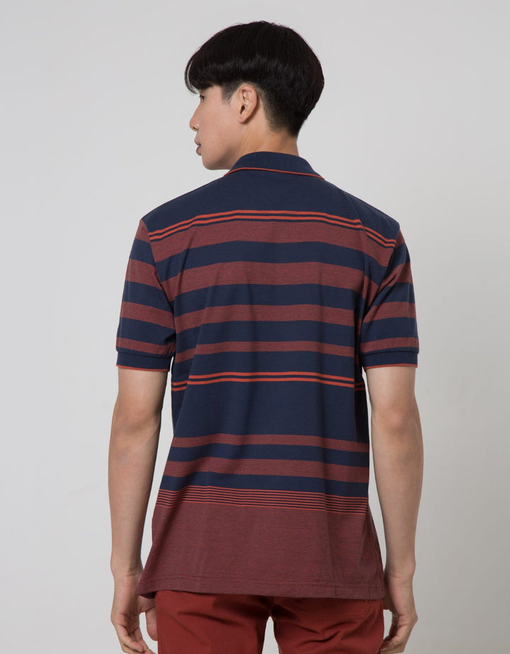 Cole Stripe Comb Polo Shirt Pria