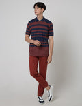 Cole Stripe Comb Polo Shirt Men
