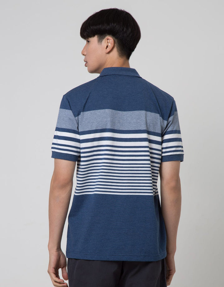 Cole Chest Block Polo Shirt Pria