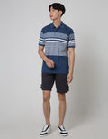 Cole Chest Block Polo Shirt Pria