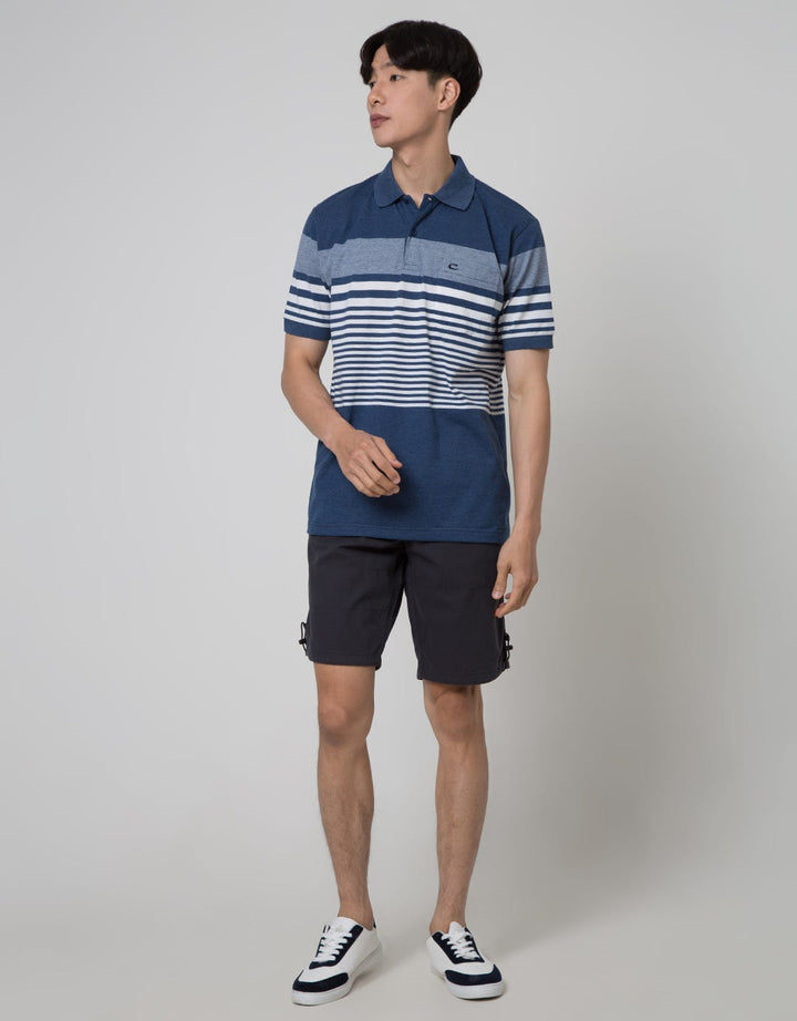 Cole Chest Block Polo Shirt Pria