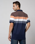 Cole Short Sleeve Polo Shirt Interlock Stripe Chest