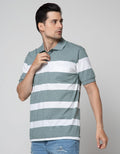 Cole Short Sleeve Polo Shirt Stripe Engineering