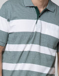 Cole Short Sleeve Polo Shirt Stripe Engineering